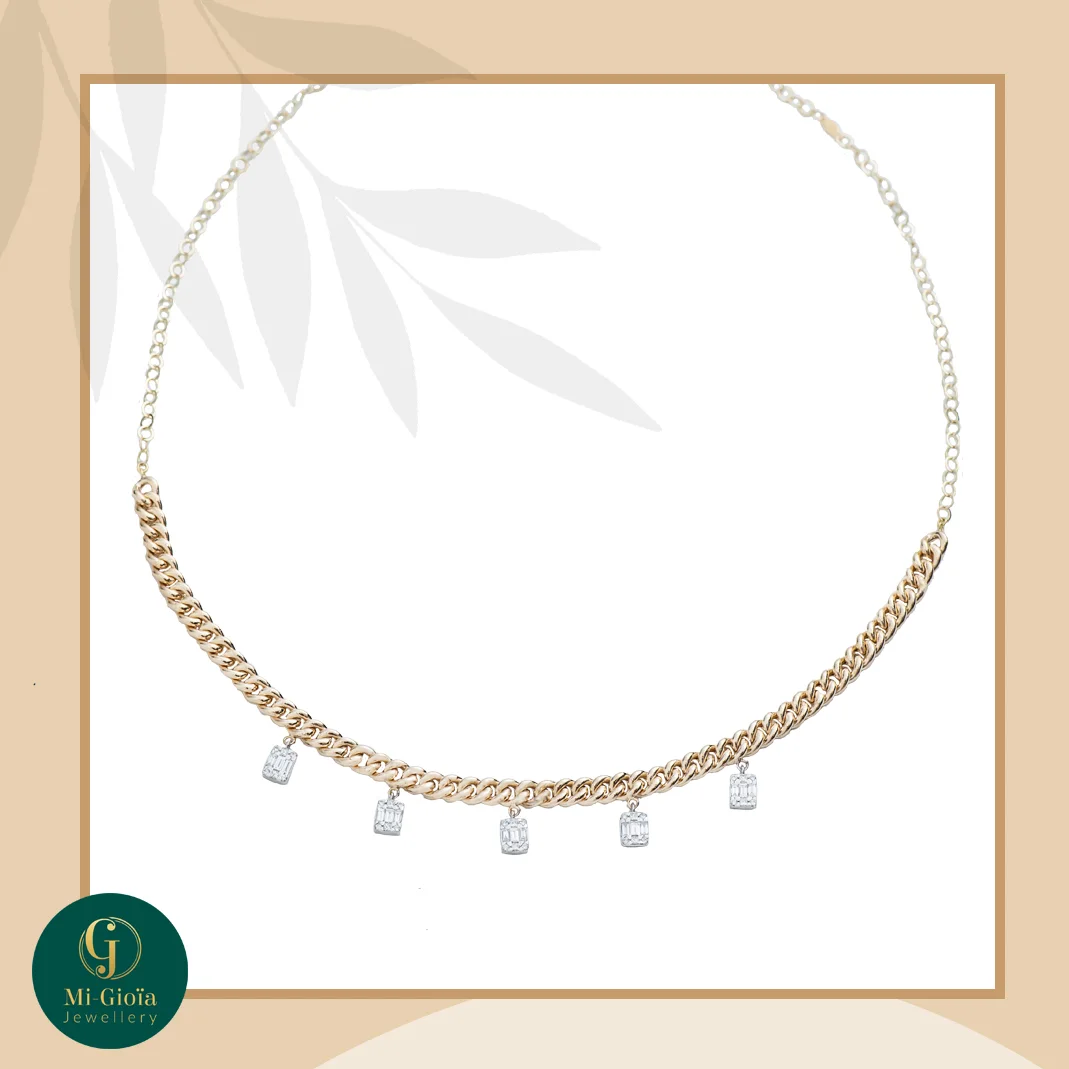 Cuban ice Princess Necklace